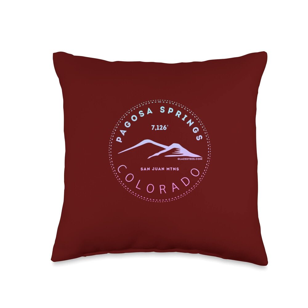 8631 Pagosa Springs Colorado Mountain Town - Elevated CO Skiing Throw